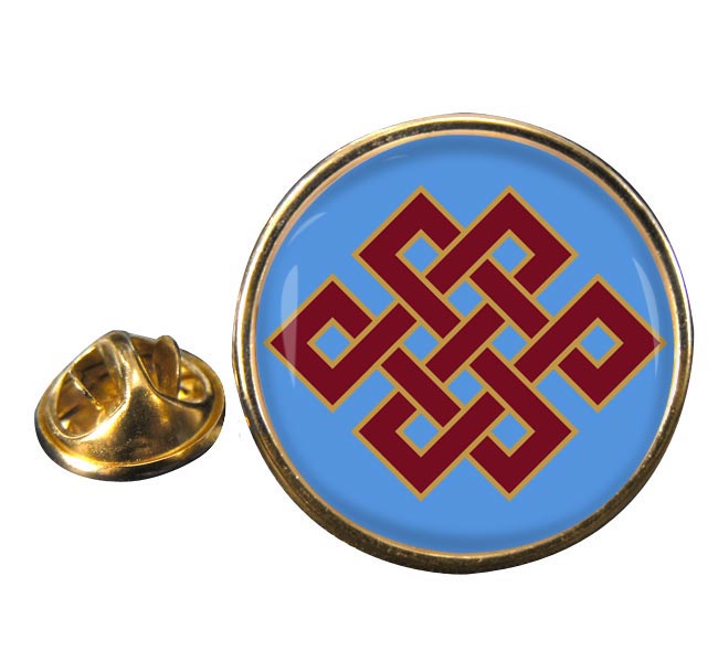 Endless Knot of Eternity Round Pin Badge